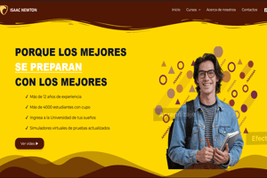 Página web de inicio personalizada y optimizada para empresas en Ecuador